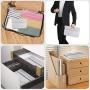 Hamibus Fireproof Pouch Fire & Water Resistant Money Document Bag Cash Envelope Non-Itchy Pocket Organizer