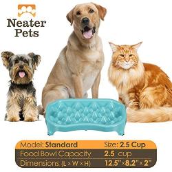 Neater Pet Brands - Neater Slow Feeder - Fun, Healthy, Stress Free Dog Bowl Helps Stop Bloat Prevents Obesity Improves Digestion (2.5 Cup, 6 Cup, Double Diner/w Water Bowl)