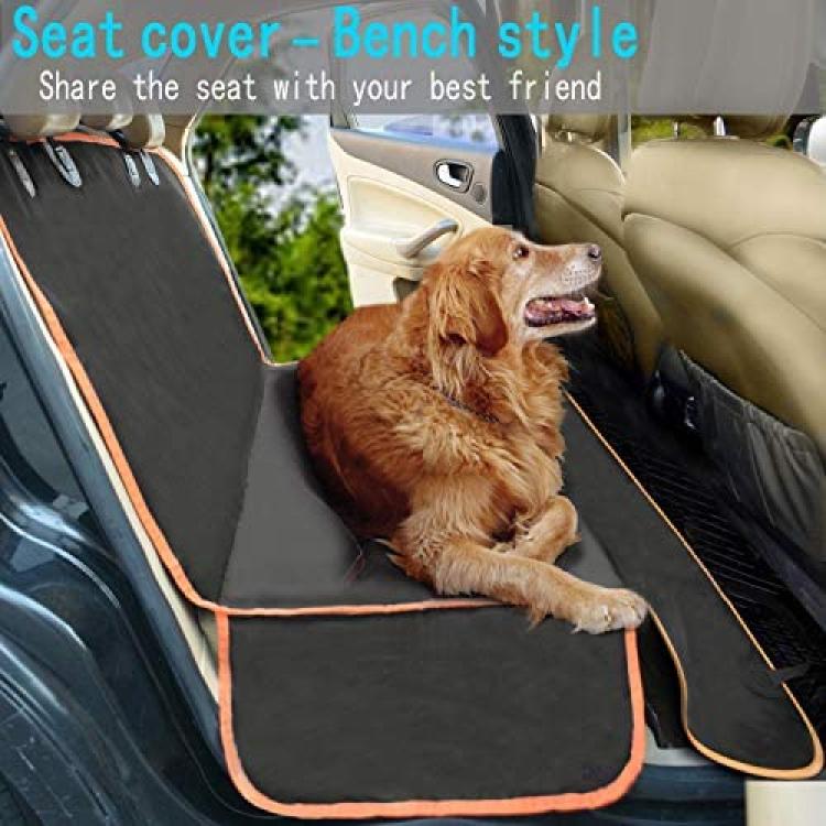 Dog Car Seat Cover , MOKOQI Back Seat Protector Pet Mat Hammock Dog Cover  for Cars & SUVs, Keeping Car Backseat Pristine Clean After Travel