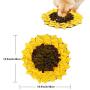 Liakk Snuffle Mat for Dogs, Dog Feeding Mat, Dog Puzzle Toys, for Encourgaing Natural Foraging Skills for Cats Dogs (Sunflower)