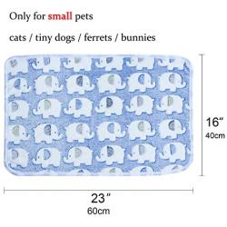 Yizhi Miaow Kitten Blanket Fleece Fabric Pet Throws for Dogs Premium Fluffy Fleece Dog Blanket Soft and Warm