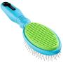 Boshel Dog Hair Brush 2 In 1 Dog Brush And Dog Hair Remover Brush - Dog Pin Brush - Cat Brush And Cat Hair Remover - Pet Brush And Pet Hair Remover, Detangler Brush, Dog Bath Brush, Dog Grooming Brush