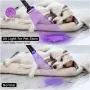 YOUTHINK UV Flashlight Blacklight Ultraviolet Black Light, UV Torch Detector with Glasses, Detecting Scorpion Dog and Cat Urine Stains (100 LEDs New Version)