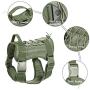 BMusdog Tactical Dog Harness Vest with Handle, Military Hiking Hunting Walking Dog Vest Adjustable Training Working 1000D Nylon Harness for Small Medium Large Dogs