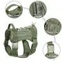 BMusdog Tactical Dog Harness Vest with Handle, Military Hiking Hunting Walking Dog Vest Adjustable Training Working 1000D Nylon Harness for Small Medium Large Dogs BMusdog Tactical Dog Harness Vest with Handle, Military Hiking Hunting Walking Dog Vest Adjustable Training Working 1000D Nylon Harness for Small Medium Large Dogs