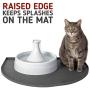 Leashboss Fountain Mat, Silicone Water Mat Designed for Pet Fountains, Dog Gravity Water Bowls, Automatic Dispensing Cat Feeders