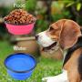 PetBonus 2-Pack Slow Feed Large Collapsible Dog Bowl (4 Cups,34oz), BPA Free Dishwasher Safe, Portable Foldable Travel Bowl, Food Cup Dish for Dogs Cats with 2 Carabiners