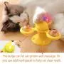 Vigorstar 【Upgraded 3 Balls Windmill Cat Toy, Interactive Cat Toys, Automatic Cat Toy, Spinning Bells Catnip Balls LED Light Ball, Cat Toothbrush, Suction Cup Base Pet Chew Fun Kitten Kitty Gift Vigorstar 【Upgraded 3 Balls Windmill Cat Toy, Interactive Cat Toys, Automatic Cat Toy, Spinning Bells Catnip Balls LED Light Ball, Cat Toothbrush, Suction Cup Base Pet Chew Fun Kitten Kitty Gift