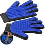 FEMW Pet Grooming Glove - Efficient Pet Hair Remover Mitts - Pet Massage Gloves - Gentle Deshedding Brush Glove - for Dog Cat Horse with Long & Short Fur [Upgrade Version][Left & Right Hand]