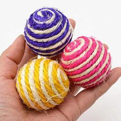 Pudwy Random Color Cat Play Toy Straw Cat Pet Rope Weave Ball Forecast Ball Pet Ball Product Pet Toys