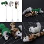 S-D-A 1/3Pcs Pet Cat Toys Elastic Feather False Mouse Toys Cat Kitten Interactive Cat Scratcher Teaser Pet Products for Cat Supplies,Random Color,1Pc Random Color