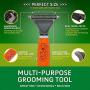 GoPets Pet Grooming Kit Bundle with 2 Sided Dematting Comb and Deshedding Rake + Professional Self-Cleaning Slicker Brush for Dogs and Cats