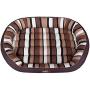 Hobbydog XL OWABRP6 Dog Bed Oval L 87 x 68 cm Red Codura, XL, Brown, 3.9 kg