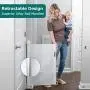 YOOFOR Retractable Baby Gate, Extra Wide Safety Kids or Pets Gate, 33” Tall, Extends to 55” Wide, Mesh Safety Dog Gate for Stairs, Indoor, Outdoor, Doorways, Hallways YOOFOR Retractable Baby Gate, Extra Wide Safety Kids or Pets Gate, 33” Tall, Extends to 55” Wide, Mesh Safety Dog Gate for Stairs, Indoor, Outdoor, Doorways, Hallways