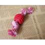 Pet Toys Great 3 PCS Pet Dog Toys Chew Teeth Clean Outdoor Traning Fun Playing Rope Ball(Blue) (Color : Red)