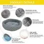 TPSKY Soft Pet Sleeper Round Pet Bed for Cats and Small Dogs (Grey,S) TPSKY Soft Pet Sleeper Round Pet Bed for Cats and Small Dogs (Grey,S)