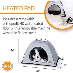 K&H Pet Products Thermo-Tent Outdoor Heated Pet Shelter for Dogs & Cats