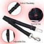 Dog Seatbelt Dog Car Harness with Pet Harness Double Breathable Mesh Fabric Vest,Adjustable Pet Seatbelt,Car Vehicle Connector Strap for Dogs and Seatbelt Extenders for Cars (Red, M)