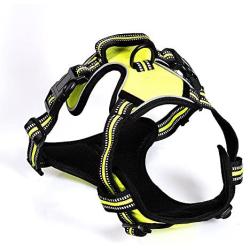 Dog Harness No Pull Pet Harness 3M Reflective Adjustable Outdoor Pet Vest Harness Handle Small Medium Large Dogs Training