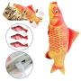settencas Electric Fish Cat Toys Realistic Plush Electric Swing Fish Cat Mint Toys Pet Amusement Toys