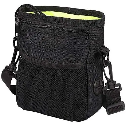 HANWELL Dog Treat Pouch with 2 Poop Bags Dispenser, Hand-Free Pet Training Pocket with Adjustable Waist Belt and Shoulder Strap for Running Carry Food and Toys HANWELL Dog Treat Pouch with 2 Poop Bags Dispenser, Hand-Free Pet Training Pocket with Adjustable Waist Belt and Shoulder Strap for Running Carry Food and Toys