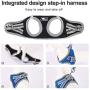 Dog and Cat Universal Harness with Leash - Cat Harness Escape Proof - Adjustable Reflective Step in Dog Harness for Small Dogs Medium Dogs - Soft Mesh Comfort Fit No Pull No Choke (XS, Black)