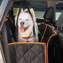 PEPPERTREE PETS Dog Car Seat Cover for Cars Dog Seat Cover for Back Seat Heavy Duty Scratch Proof Nonslip Waterproof Car Seat Protector Airflow Mesh Window 2 Pockets Back Seat Covers for Cars SUVs