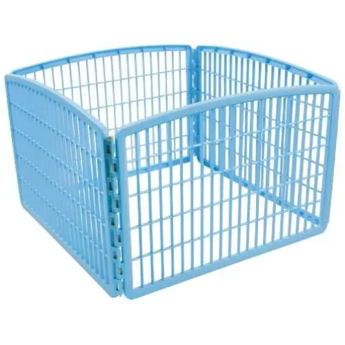 IRIS USA 24 Exercise 4-Panel Pet Playpen without Door, Blue CI-604 IRIS USA 24 Exercise 4-Panel Pet Playpen without Door, Blue CI-604
