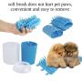 Lemcrvas Dog Paw Cleaner, 2-In-1 Dog Paw Washer Cup with Towel Portable Pet Muddy Paw Cleaner Pet Cleaning Brush Feet Cleaner for Dog & Cat Grooming Non-toxic Blue