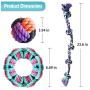 insoftb Tough Rope Chew Toys Set for Medium Large Dogs 3 Pack 100% Natural Cotton 5-Knot 2-feet Tug of War Rope Big Playing Ball Circle Toy