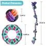 insoftb Tough Rope Chew Toys Set for Medium Large Dogs 3 Pack 100% Natural Cotton 5-Knot 2-feet Tug of War Rope Big Playing Ball Circle Toy