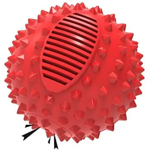 PETIZER Squeaky Dog Ball Toy for Aggressive Chewers ,4 Inches Indestructible Durable Big Dogs Chew Spiky Ball, Floatable Rubber Pet Toys for Medium &Large Breeds PETIZER Squeaky Dog Ball Toy for Aggressive Chewers ,4 Inches Indestructible Durable Big Dogs Chew Spiky Ball, Floatable Rubber Pet Toys for Medium &Large Breeds