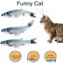 ILamourCar Simulation Fish Toy for Cats, Realistic Plush Simulation Electric Wagging Fish Cat Kicker Toy, Funny Interactive Pets Pillow Chew Bite Kick Supplies for Cat Kitty - Carp