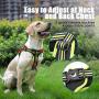 Petties&Sweeties No Pull Service Dog Vest Harness - Reflective - Pack Include Poop Bags, Adjustable Straps, with Training Handle and Hook, Mesh Padding, 1 PCS Removeable Tags for Small Pet Black