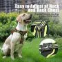 Petties&Sweeties No Pull Service Dog Vest Harness - Reflective - Pack Include Poop Bags, Adjustable Straps, with Training Handle and Hook, Mesh Padding, 1 PCS Removeable Tags for Small Pet Black