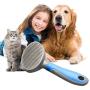 9ABOY Dog Brush and Cat Brush, Pets Grooming Brush for Dog and Cat with Short or Long Hair Removes Undercoat Shedding Mats and Tangled Hair Ideal for Dander Dirt Massages Particle Pet Grooming Comb