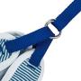 Pet Life Luxe Spawling 2-in-1 Mesh Reversed Adjustable Dog Harness-Leash W/Fashion Bowtie, Large, Blue