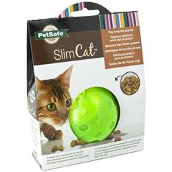 PetSafe SlimCat Green Meal Dispensing Cat Toy, (3 Pack)