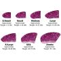 Purrdy Paws 40-Pack Soft Nail Caps for Dogs Claws Royal Pink Glitter