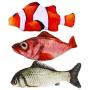 pepoot Catnip Toys Kitten Toys Cat Toy Fish Plush Fishes Dolls Interactive Pets Pillow Chew Toys for Cats Pet Supplies for Kitty