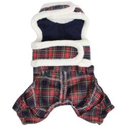 Pinkaholic New York Trinity I Harness/Pants Combo for Dogs, Small, Navy