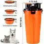 Lenlorry Dog Water Bottle Dog Travel Bowls Water Food Container with Dual Collapsible Dog Bowls Outdoor Pet Bowls for Dog Cat Puppy Kitten Rabbit Walking Hiking Traveling Lenlorry Dog Water Bottle Dog Travel Bowls Water Food Container with Dual Collapsible Dog Bowls Outdoor Pet Bowls for Dog Cat Puppy Kitten Rabbit Walking Hiking Traveling