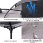Fit Choice The Elevated Dog Bed with Canopy, Outdoor Dog Bed, Pet Canopy with Cot, Premium 210D Polyester Canopy, Deluxe 600D PVC W/ 2x1 Textilene, W/Carrying Bag