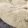 Washable Dog Round Bed Small, Donut Dog Bed Small Dog, Comfy Dog Calming Cuddler Bed