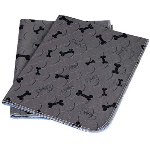 JdPet Washable Dog Pee Pads +Free Grooming Gloves,Non Slip Dog Mats with Great Urine Absorption,Reusable Puppy Pee Pads for Whelping,Potty,Training,Playpen Crate