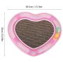 Heart-Shaped Cat Kitten Scratcher Scratching Pad Board Pet Toy Grinding Cat Claw Toys with Bell Balls