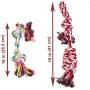 Jalousie Dog Plush Toy and Rope Toy Combos Dog Squeaky Toys for Small Medium Dog Puppy Mutt