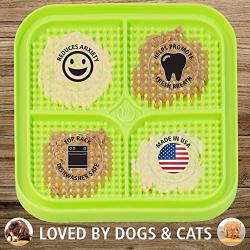 Hyper Pet IQ Treat Mat | Made in USA | Dog Lick Mat & Fun Alternative to Slow Feeder Dog Bowls, Snuffle Mat for Dogs, and Dog Puzzle Toys | Calming Mat for Dog Anxiety Relief | Just Add Healthy Treats