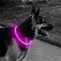 Domi USB Rechargeable LED Dog Collar - Light Up Dog Collars Glow in The Dark Dog Collars Adjustable TPU/Silicone Led Collars Keep Your Pets Be Seen & Be Safe