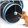 Creaker 3 Way Cat Tunnel, Collapsible Pet Toy Tunnel Ball Cat, Puppy, Kitty, Kitten, Rabbit